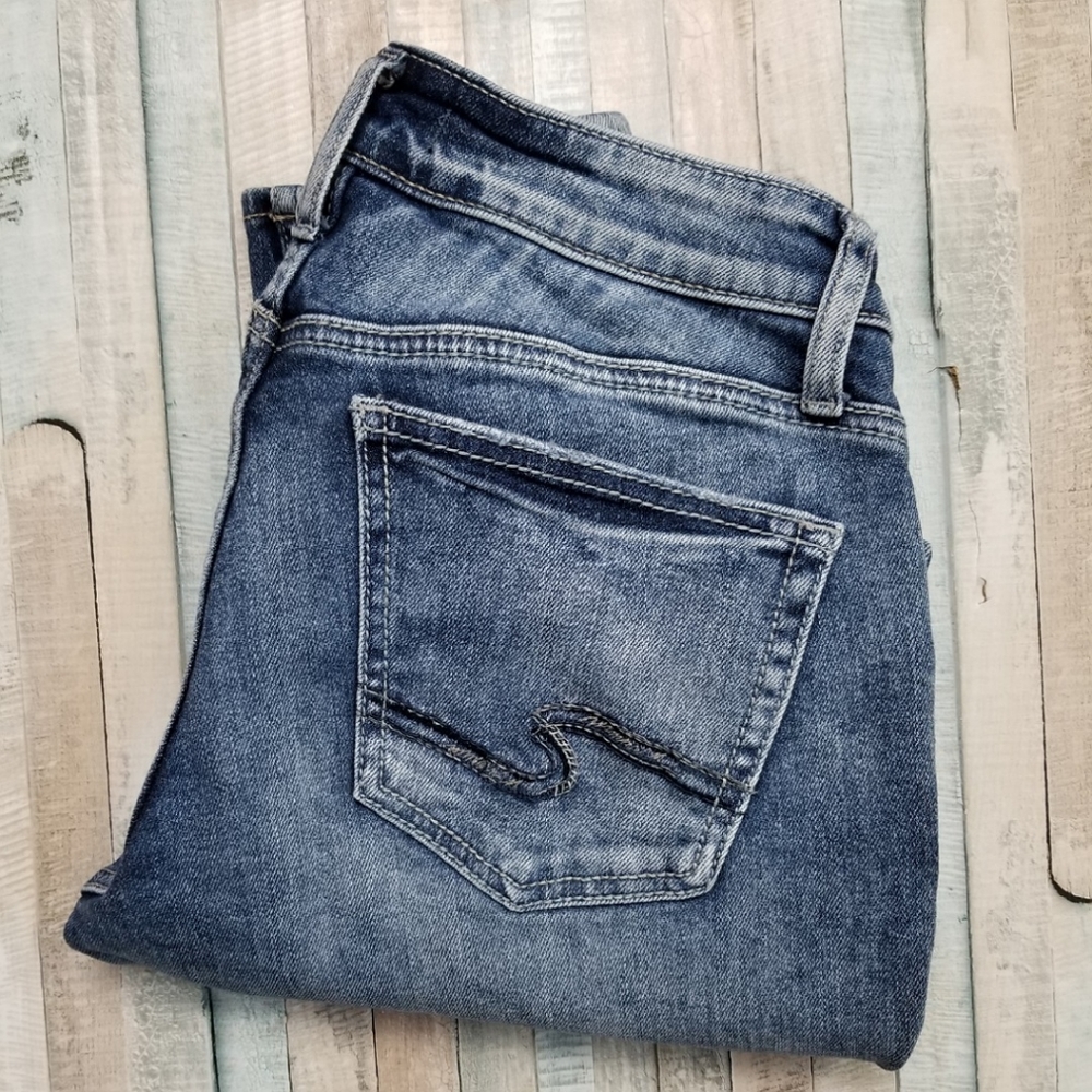 Silver Boyfriend Jeans